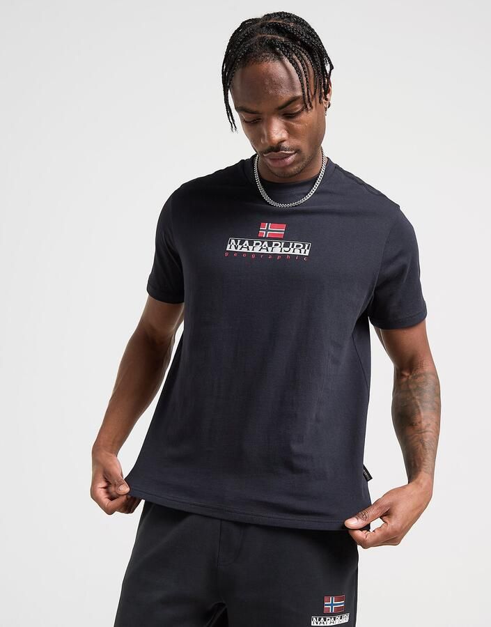 Napapijri Sory T-Shirt Zwart- Heren Zwart