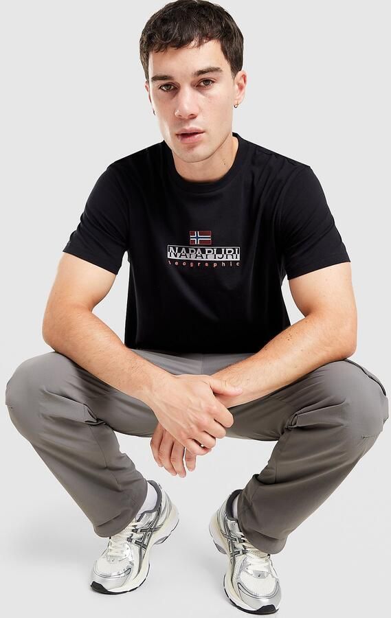 Napapijri Sory T-Shirt Zwart- Heren Zwart