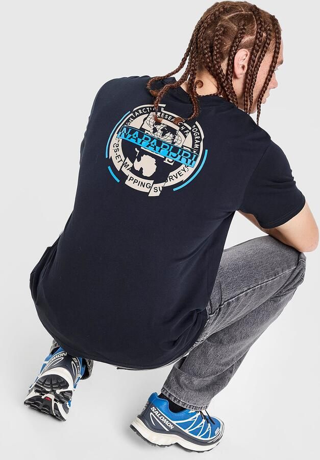 Napapijri Split Bollo T-Shirt Zwart- Heren Zwart