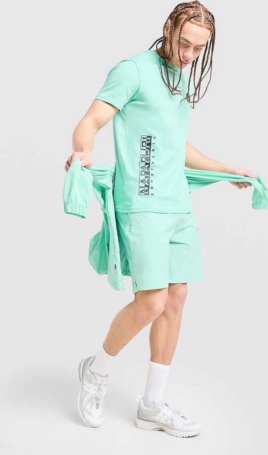 Napapijri Utility Vertical T-Shirt Groen- Heren Groen