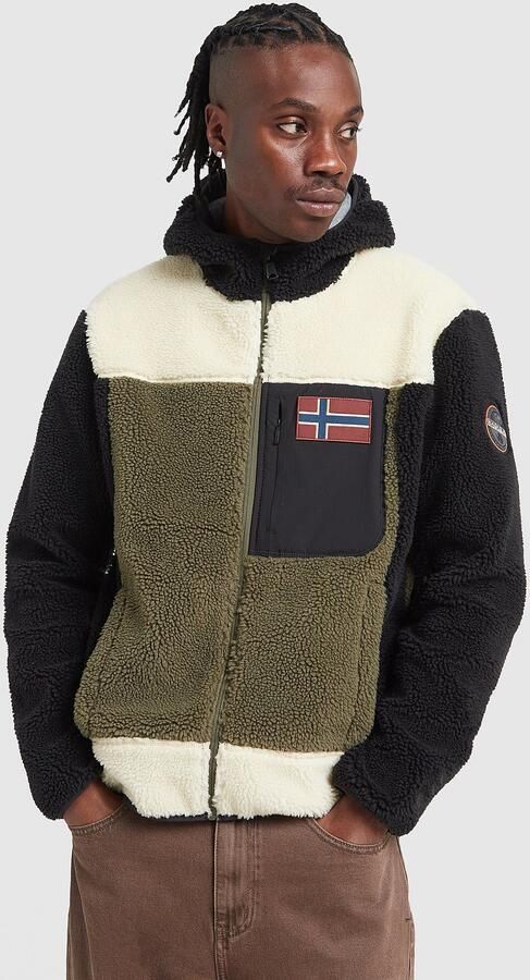 Napapijri Volres Polar Fleece Jacket Groen- Heren Groen