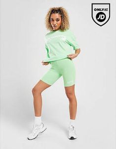 New Balance Logo Cycle Shorts Green- Dames