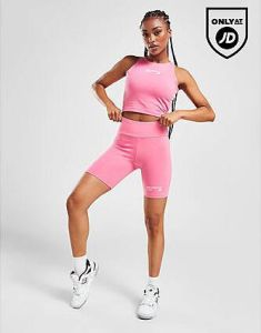 New Balance Logo Cycle Shorts Pink- Dames