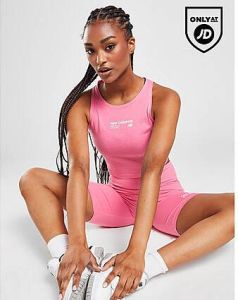 New Balance Logo Tank Top Pink- Dames