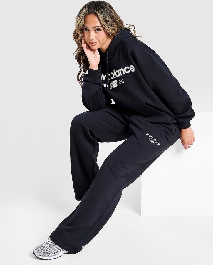 New Balance 1906 Wide Leg Joggers Zwart- Dames Zwart