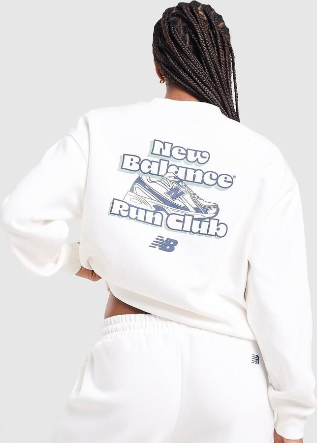 New Balance 740 Crew Sweatshirt Crème- Dames Crème