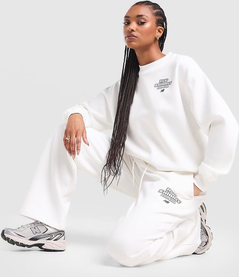 New Balance 740 Wide Leg Joggers Crème- Dames Crème