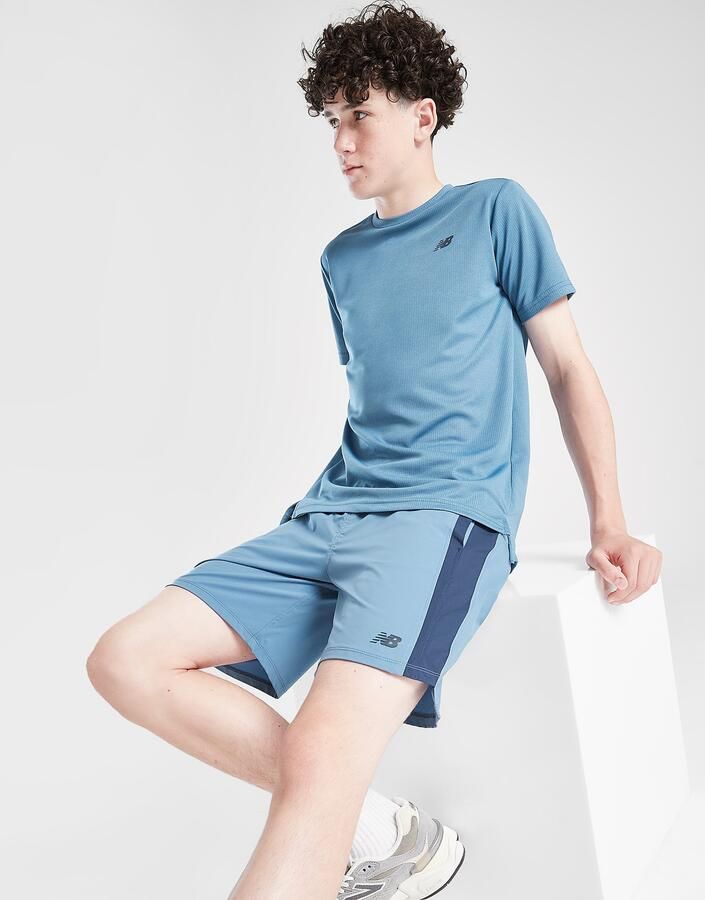 New Balance Accelerate Shorts Junior Blauw