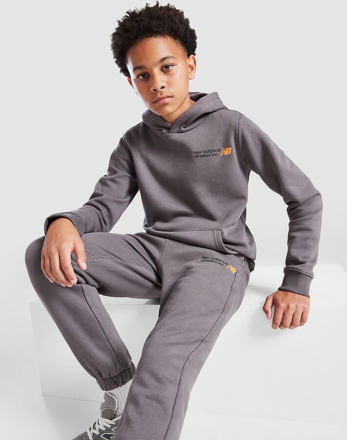 New Balance Athletics Joggers Junior Grijs Kind Grijs