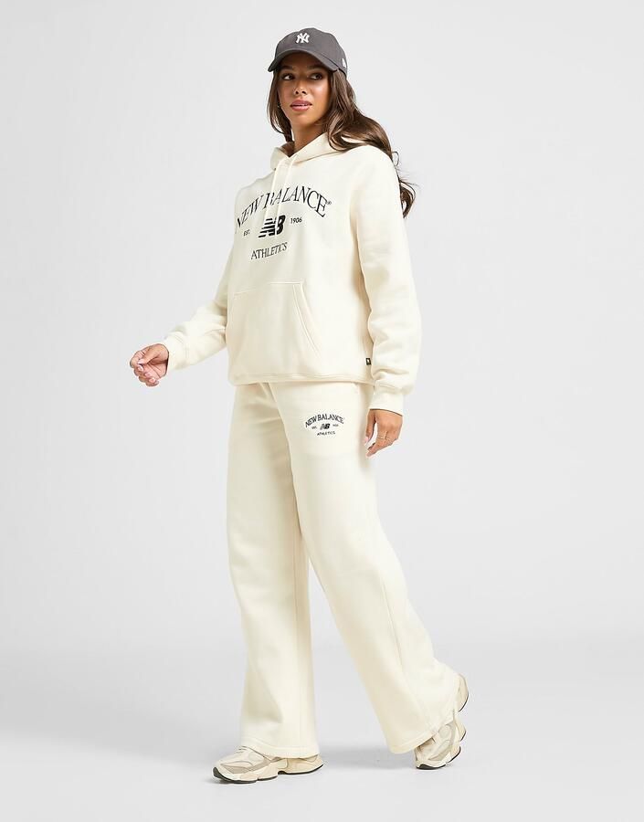 New Balance Athletics Wide Leg Joggers Beige- Dames Beige