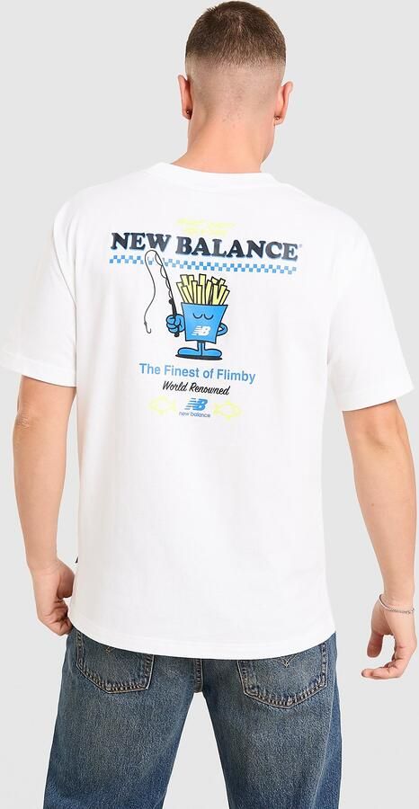 New Balance Chippy T-Shirt Wit- Heren Wit