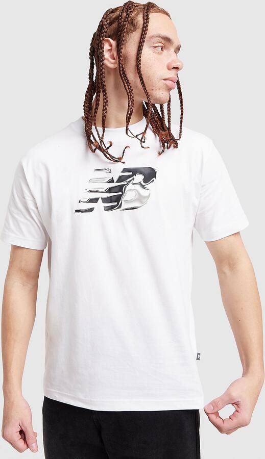New Balance Chrome T-Shirt Wit- Heren Wit