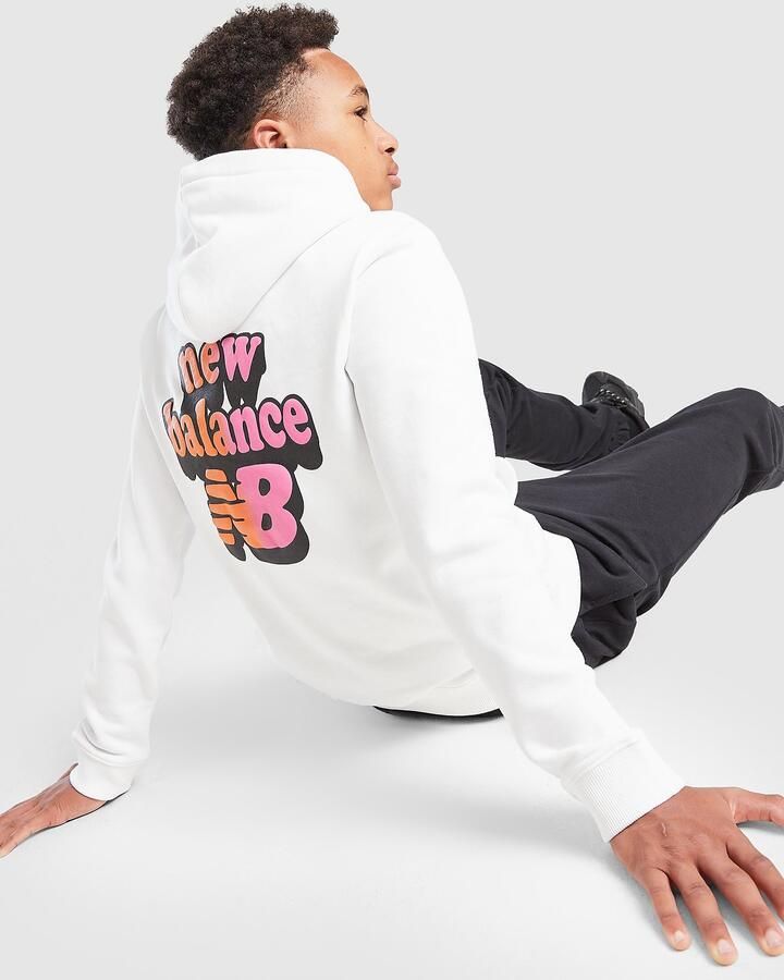 New Balance Cloud Hoodie Junior Wit Kind Wit