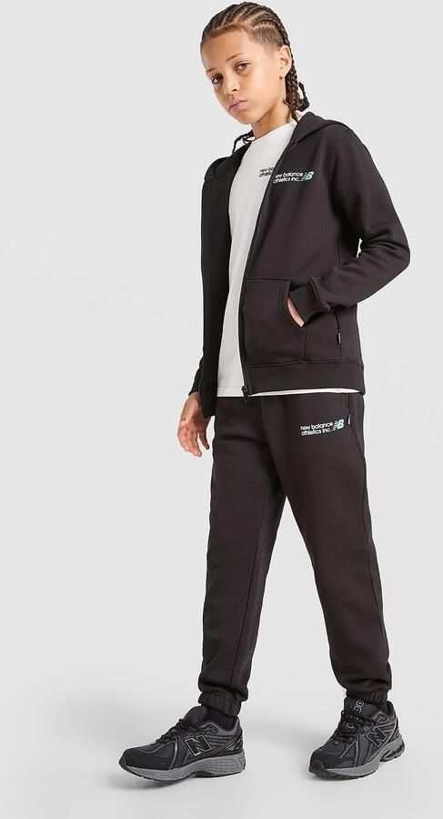 New Balance Core Joggers Junior Zwart Kind Zwart