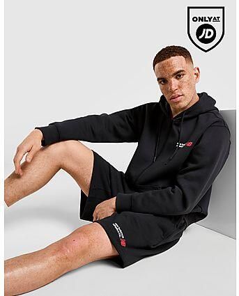New Balance Core Logo Shorts Black- Heren Black