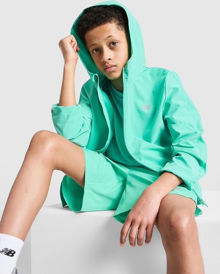 New Balance Core Woven Jacket Junior Groen Kind Groen
