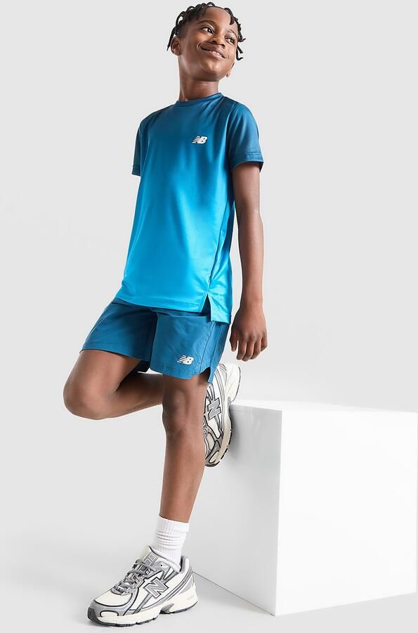 New Balance Core Woven Shorts Junior Blauw Kind Blauw