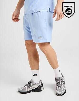 New Balance Essential Running Shorts Blue- Heren Blue