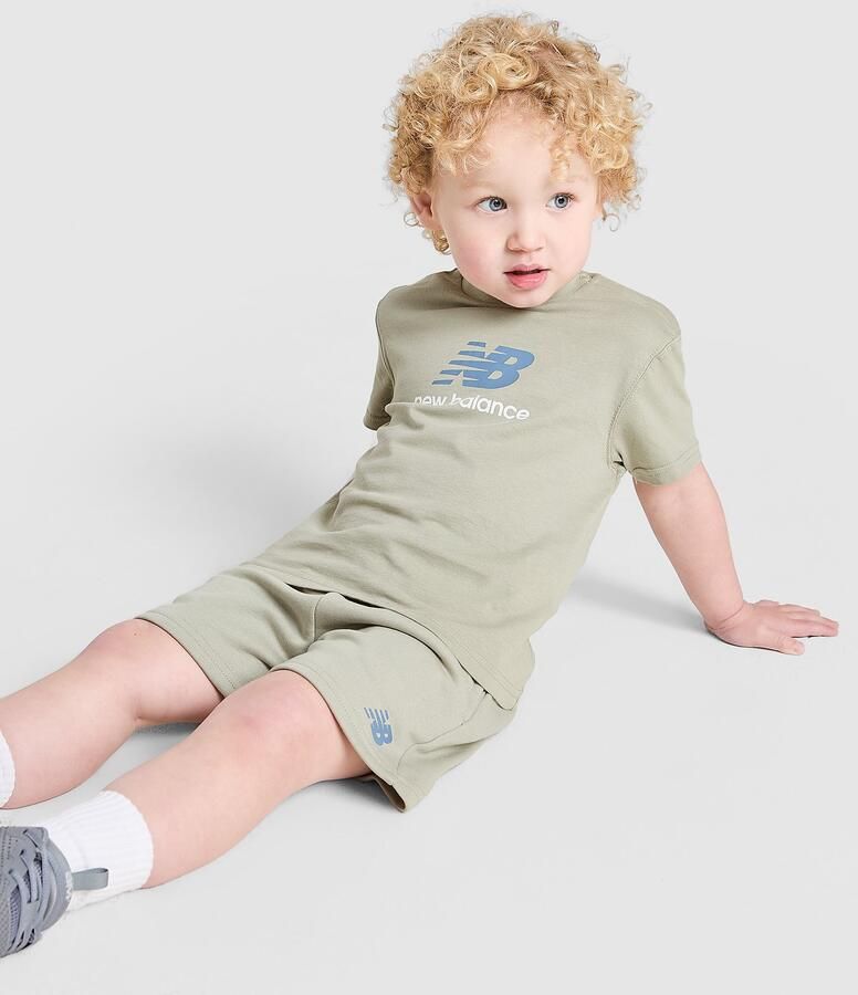 New Balance Fly T-Shirt Shorts Set Infant Groen Kind Groen