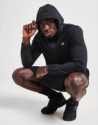 New Balance Woven Hooded Jacket Men Tussenseizoensjassen zwart Maat XL Kleding - Foto 3