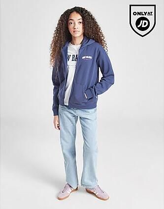New Balance ' Arch Logo Full Zip Hoodie Junior Blue