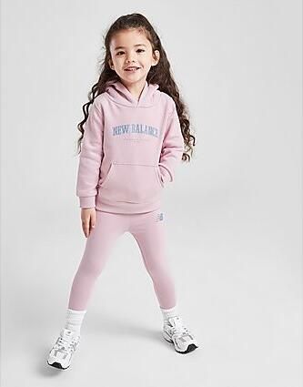 New Balance ' Arch Logo Hoodie Leggings Set Infant Pink