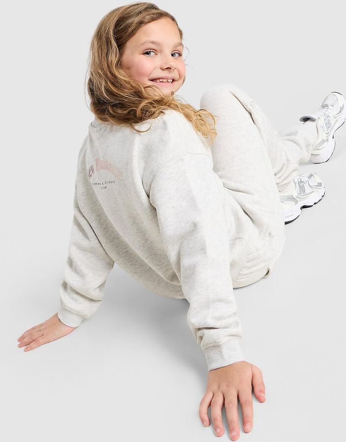 New Balance ' Fade Crew Tracksuit Children Grijs Kind Grijs