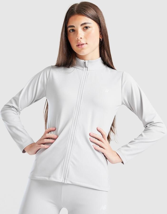 New Balance ' Fitness Full Zip Top Junior Groen Kind Groen