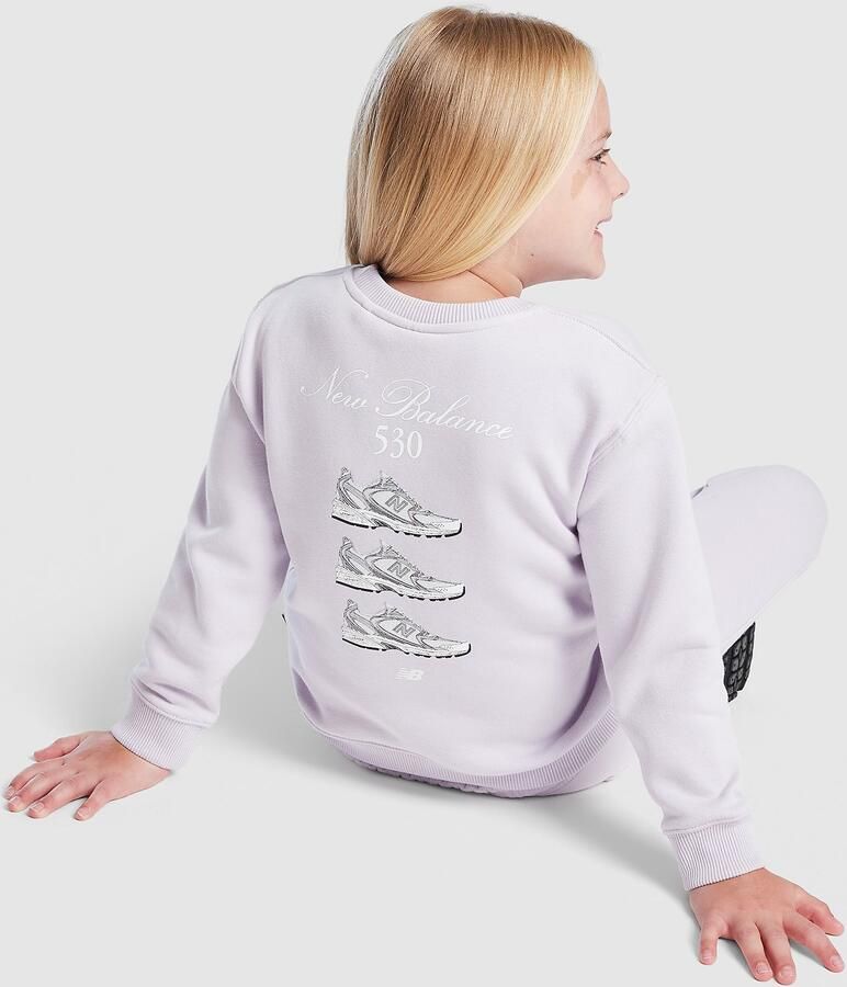 New Balance ' Repeat Show Crew Tracksuit Children Paars