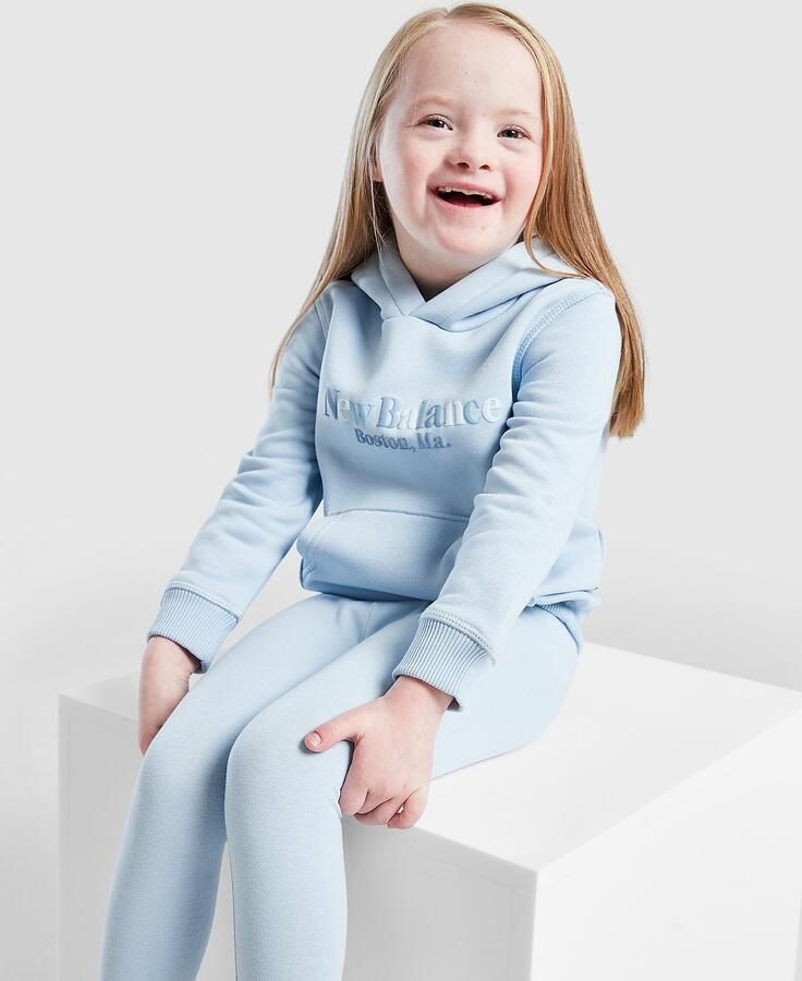 New Balance ' Tonal Logo Hoodie Leggings Set Infant Blauw