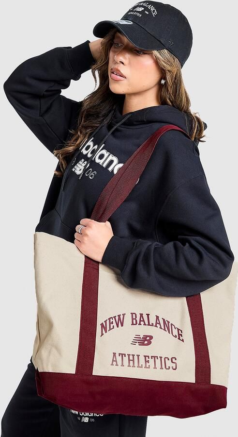 New Balance Mono Canvas Tote Bag Beige- Dames Beige