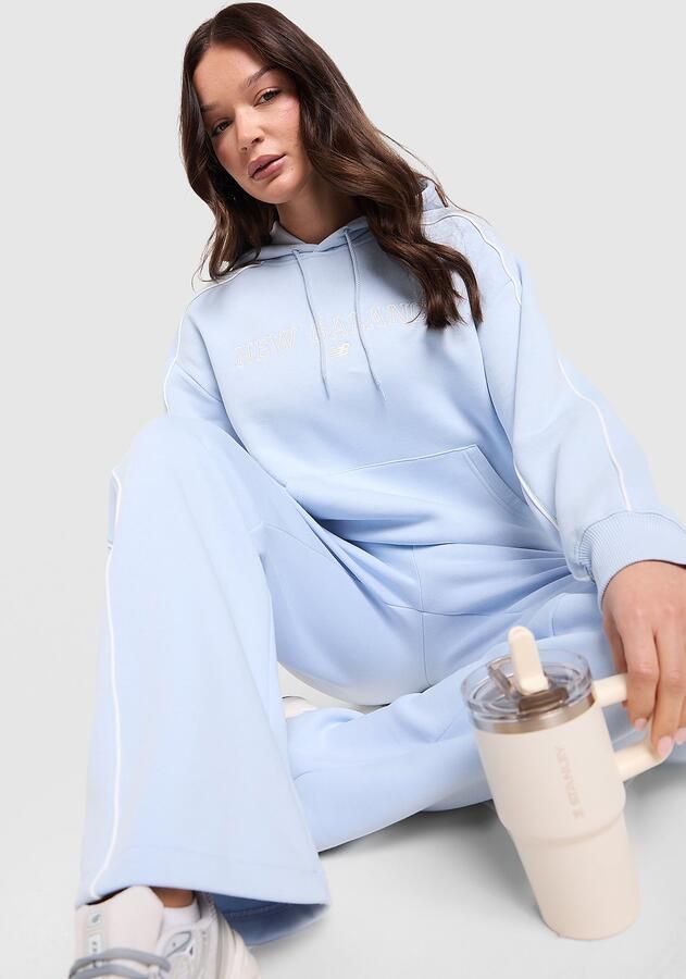 New Balance Outline Hoodie Blauw- Dames Blauw