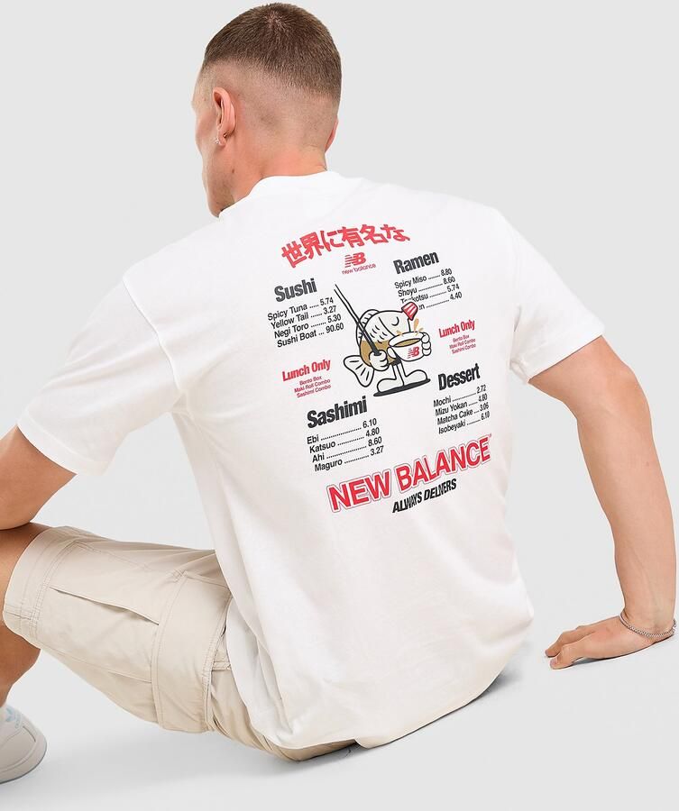 New Balance Ramen T-Shirt Wit- Heren Wit