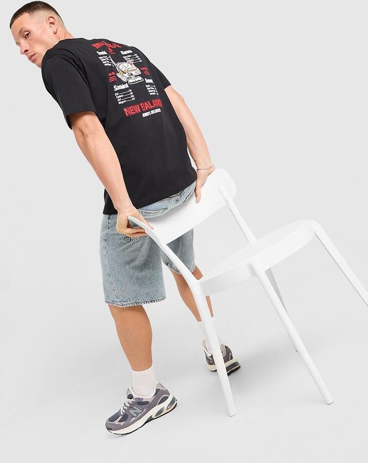 New Balance Ramen T-Shirt Zwart- Heren Zwart