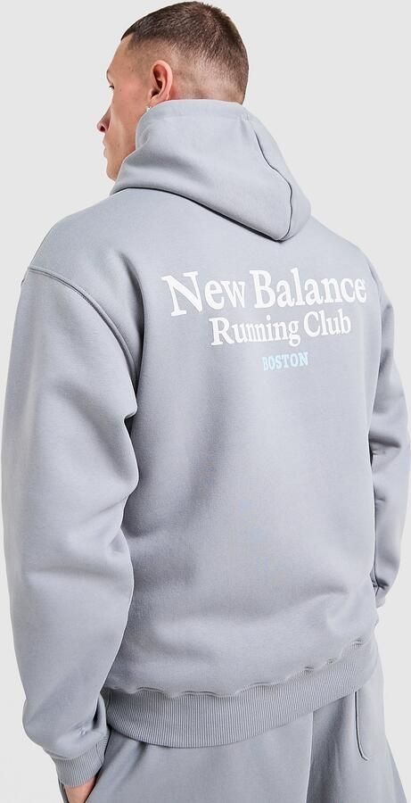 New Balance Run Cub Hoodie Grijs- Heren Grijs