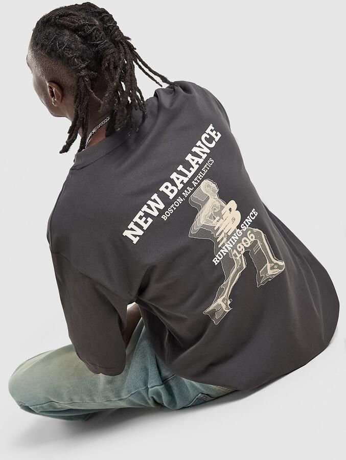 New Balance Runner T-Shirt Zwart- Heren Zwart