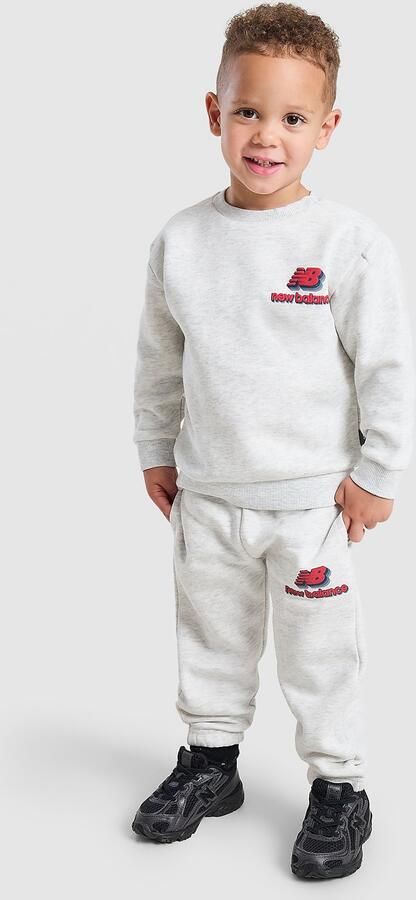 New Balance Stack Bubble Crew Tracksuit Infant Grijs Kind Grijs
