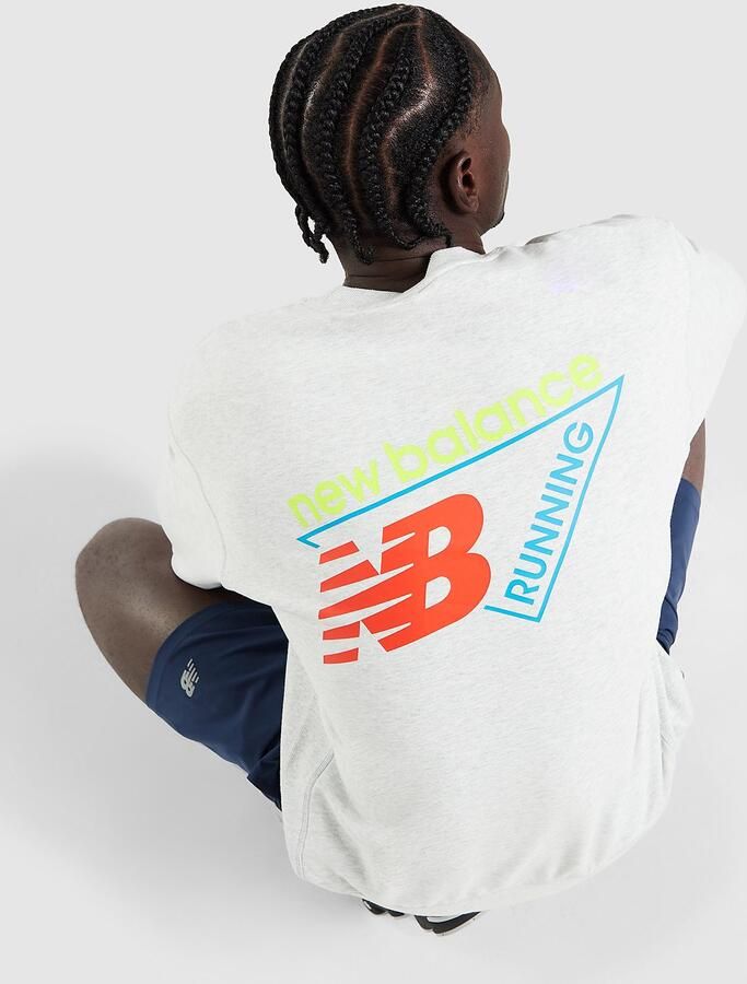 New Balance Tri Logo Crew Sweatshirt Grijs- Heren Grijs