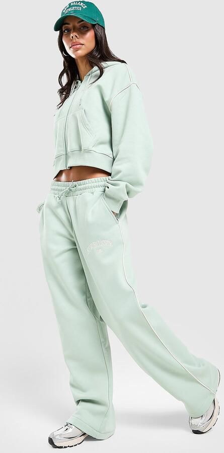 New Balance Varsity Wide Leg Joggers Groen- Dames Groen