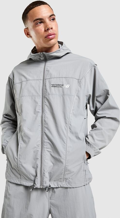 New Balance Vision Woven Jacket Grijs- Heren Grijs
