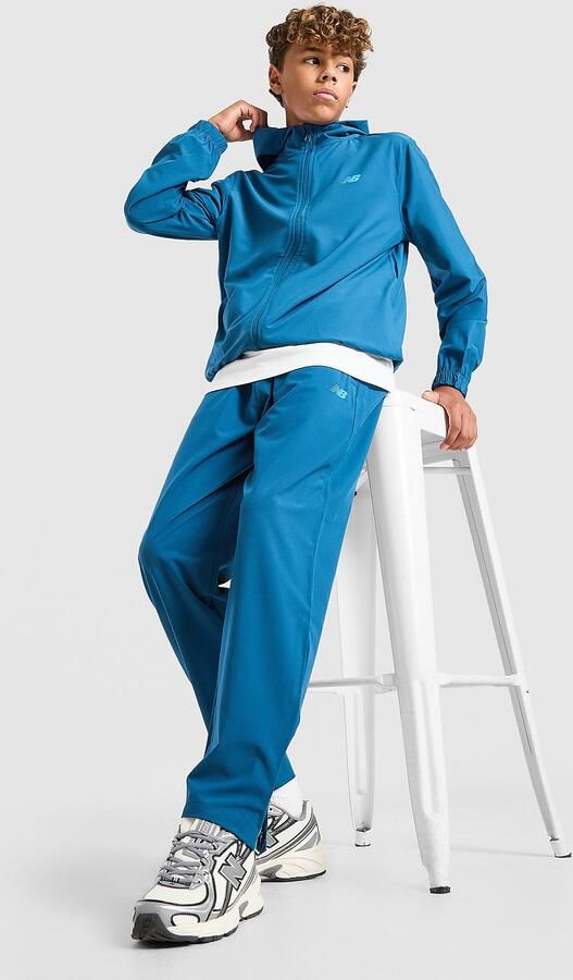 New Balance Woven Track Pants Junior Blauw
