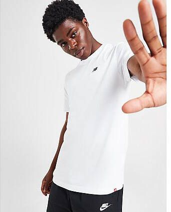 New Balance Small Logo T-Shirt White- Heren