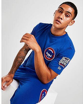 New era MLB Chicago Cubs T-Shirt Blue- Heren