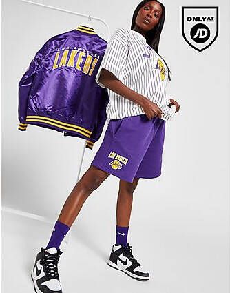 New era NBA LA Lakers Fleece Shorts Purple- Dames