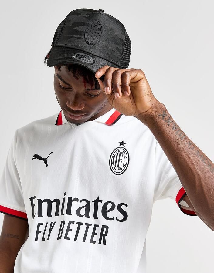 New era AC Milan Camo Trucker Cap Zwart