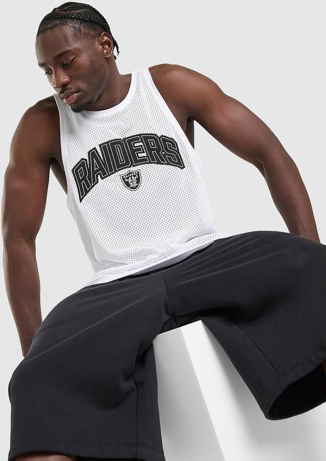New era LA Raiders Baseball Vest Wit- Heren Wit