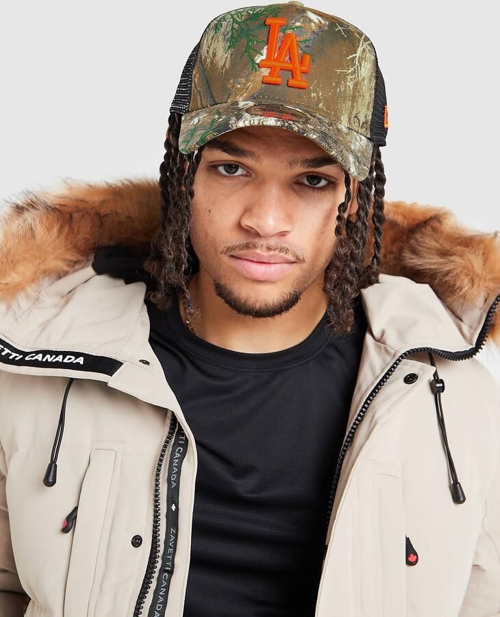 New era MLB LA Dodgers 9FORTY Trucker Cap Oranje- Dames Oranje