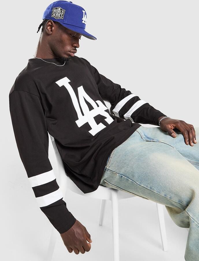 New era MLB LA Dodgers Long Sleeve T-Shirt Zwart- Heren Zwart