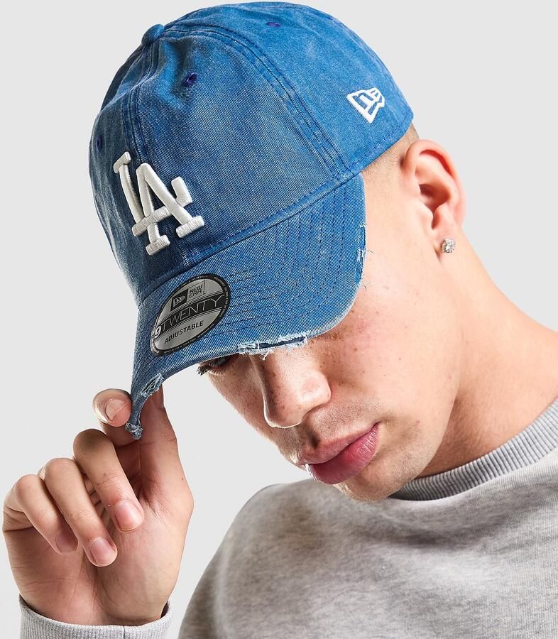 New era MLB LA Dodgers Washed 9TWENTY Cap Blauw- Dames Blauw