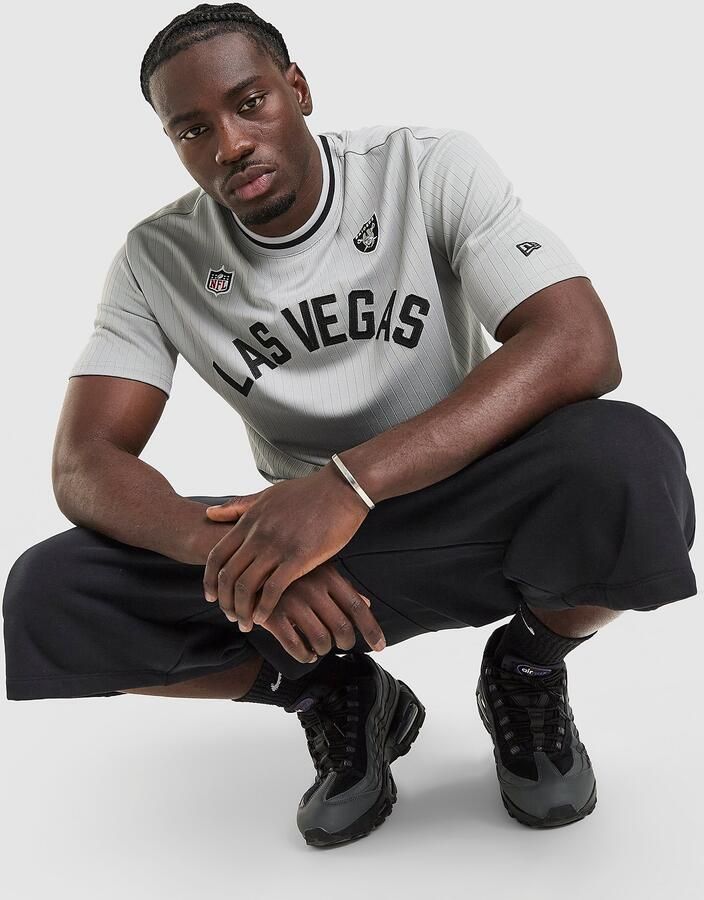 New era NFL LA Raiders Arch T-Shirt Grijs- Heren Grijs